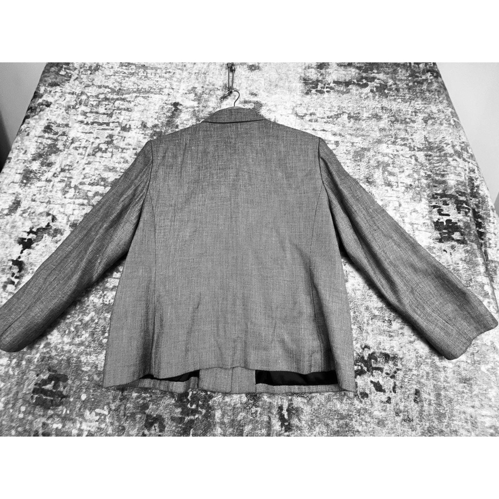 Vtg Pendleton Women 14 Petite Jacket 90s Rayon Silk Office Dark Academia - Picture 2 of 6